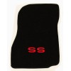 AFM NEW! 1968-1972 CHEVELLE Floor Mats Black Carpet Embroidered RED