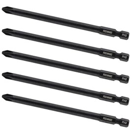5 x Rennie Tools 110mm Long PH2 Compatible with Makita 6830 6831 Helfer MSV-6 Buhnen 25-45 Autofeed Collated Drywall Screwdriver Gun Bit Heavy Duty Phillips No.2