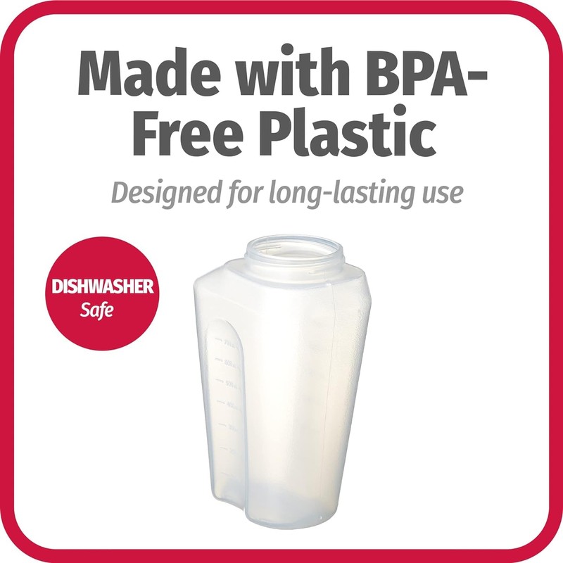 GoodCook 1 Quart Bottle – BPA Free Mixing Pitcher with