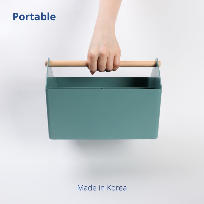 BLUE GINKGO Multipurpose Storage Baskets - Plastic Storage Bins with