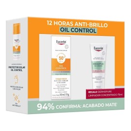Pack Eucerin Oil Control Protección Solar + Regalo Gel Limpi