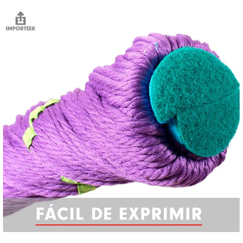 Importeek Trapeador Magico Mechudo Mop Giratorio Auto Exprimible