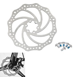 Bicycle Brake Disc, Bicycle Rotor, Bike Brake Discs, Disc Brake, 160 mm Bicycle Disc Brake, Floating Brake Disc with Screws, for Most Bicycles, Road Bikes, Mountain Bikes, BMX, MTB