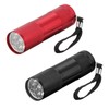 PATIKIL 9 LED Mini Flashlights, 2 Pcs Aluminum Pocket Flashlight