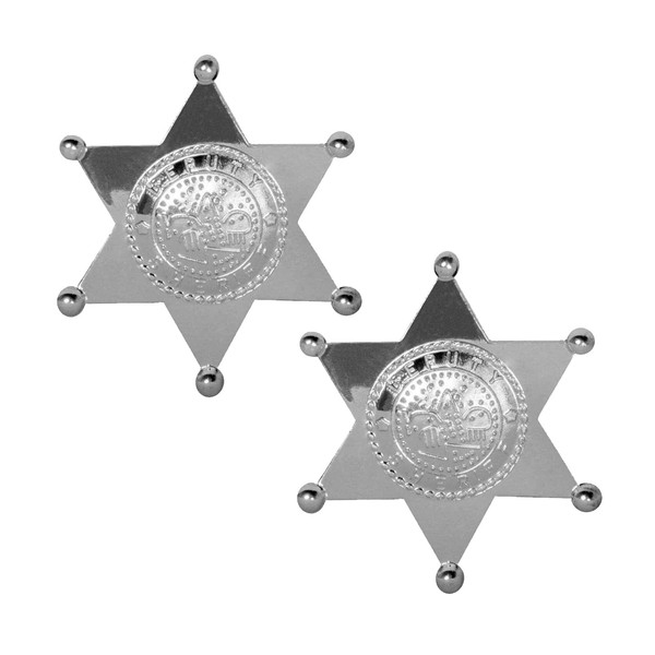 RmKbe 2pcs Deputy Sheriff Badge Police Badge Detective Badge Western