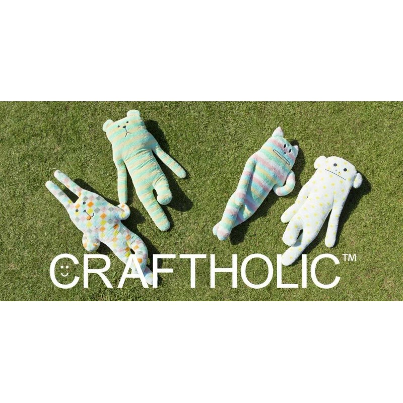 CRAFTHOLIC Soft Plush Hug Cushion, 13.5" x 6", Great Gift,