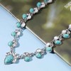 Cimenexe Bohemian Turquoise Choker Necklace Water Drop Turquoise Pendant Necklace