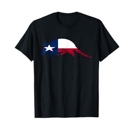 Armadillo Texas Flag Cowboy Armadillo Texan Forest Animal T-Shirt