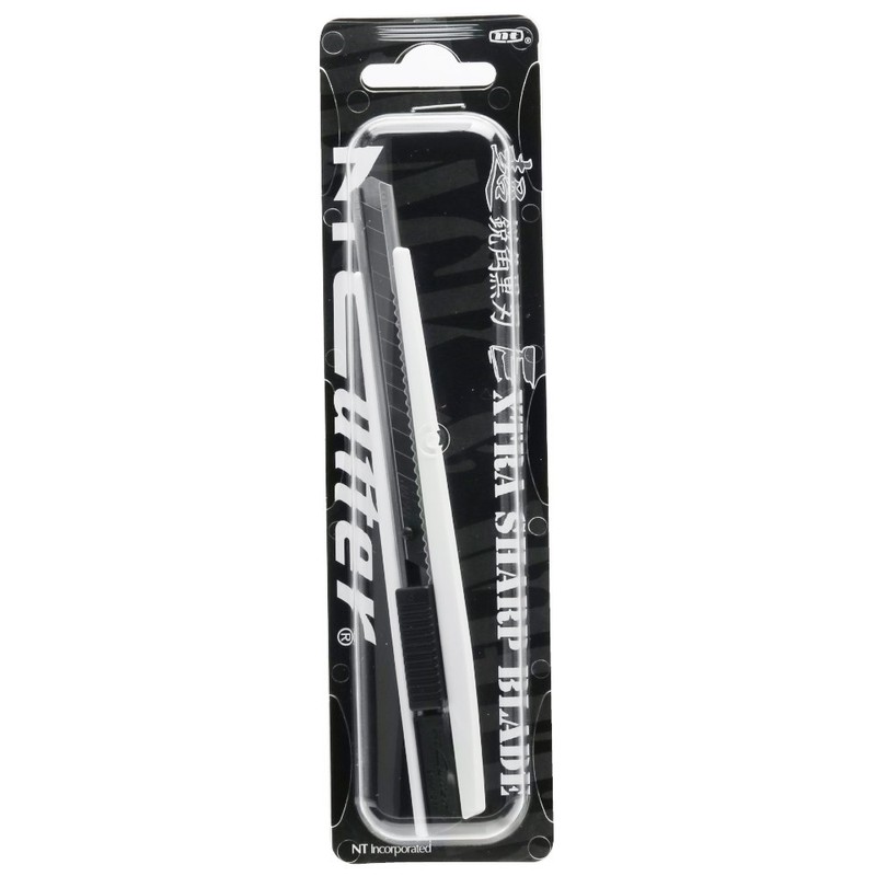 NT Cutter Ultra Sharp; Blade Utility Knife, Black And White