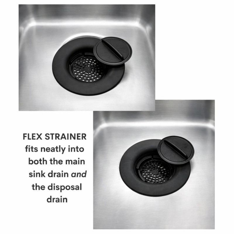 Flex Strainer® Sink Drain Strainer with Optional Stopper – No