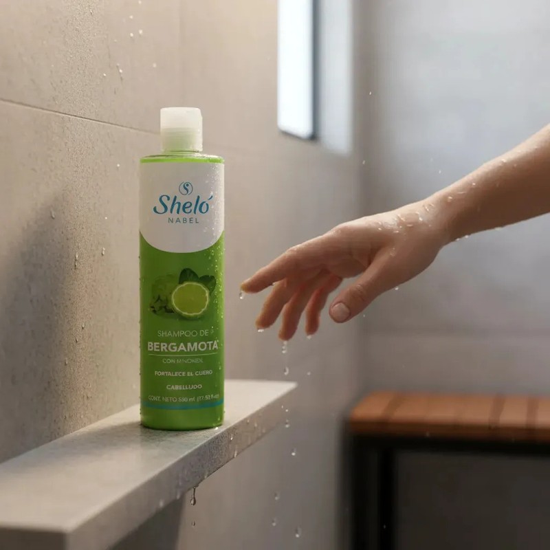 Shampoo Bergamota Fortalece El Cabello Sheló Nabel 530 Ml