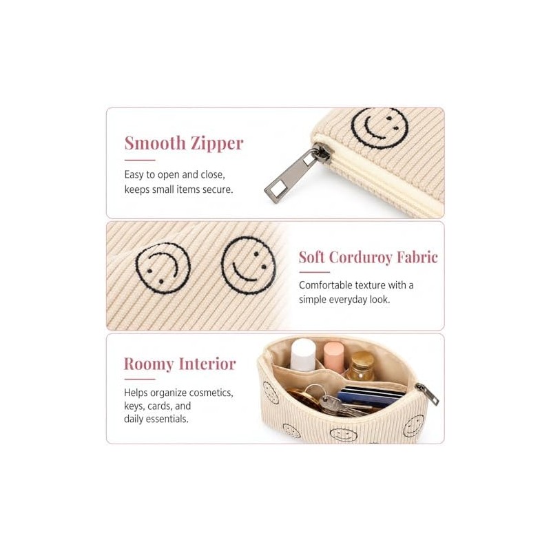 Cosmetic Bag Organizer Travel, Compact Lightweight Accessory for Travel and
