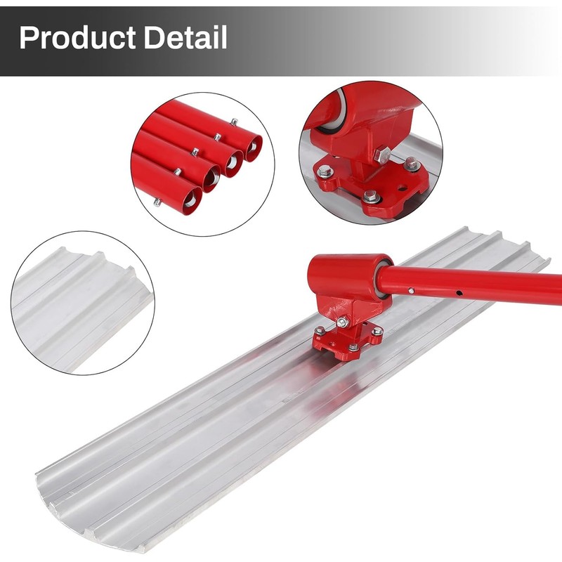 Bull Float Tools Kit, Aluminum Magnesium Alloy Float 48'' x