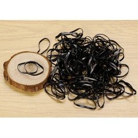 Shapenty 500PCS Mini Elastic Hair Ties Stretchy Rubber Braiding Bands Holder Bulk for Wedding Hairstyle and Toddlers Kids Baby Girls Ponytail Accessories Hair Stylist Gift Craft Project (Black)