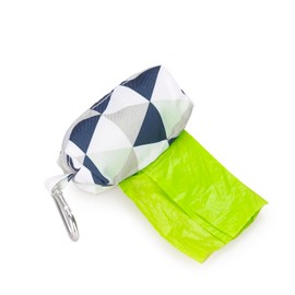 Diaper Bag Dispenser with 80 Disposable Unscented Waste Bags (4 Refill Rolls) for Baby and Toddler Poop or Dirty Clothes (Triangle)