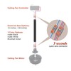 FXZZ 46" Ceiling Fan Downrod, 【1" Outside Diameter】Matte Black Extension
