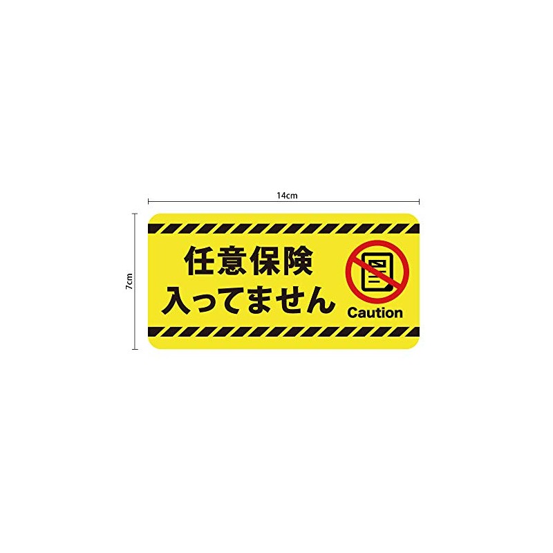 Humor Goods, Voluntary Insurance, Car Magnet, 5.5 x 2.8 inches