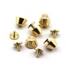 LQ Industrial 25-Pack 1/2" Purse Handbag Feet Nailhead Flat Stud