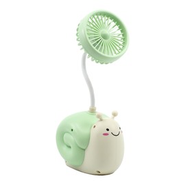 Ennotek Cute Animal Table Top Yellow Fan USB-C, Fun Office Desk Accessories, Desk Fans Small Quiet Electric Plug In, Small Plug In Fan, Table Fans, Cubical Accessories for Work (Green)