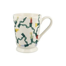 Emma Bridgewater Fairy Lights Cocoa Mug, 240ml, Ceramic, Mug, Contemporary, White, Home, Cylindrical