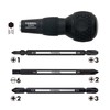 VESSEL BALL GRIP 1/4" Hex. Bit Interchangeable Screwdriver (Bit 3PC.