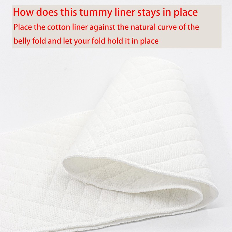Washable Cotton Tummy Liners for Sweat Rash Plus Size Under