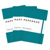 PAPERAGE Lined Journal Notebook, 3 Pack, (Turquoise), 160 Pages, Medium