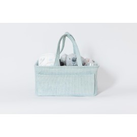 Itsy Bitsy Tot Diaper Caddy, Diaper Organizer or Storage, Nursery Storage and Car Organizer, A Baby Gift Registry, Baby Shower Must Haves Essential for Baby in Corduroy Material - MINT COLOR