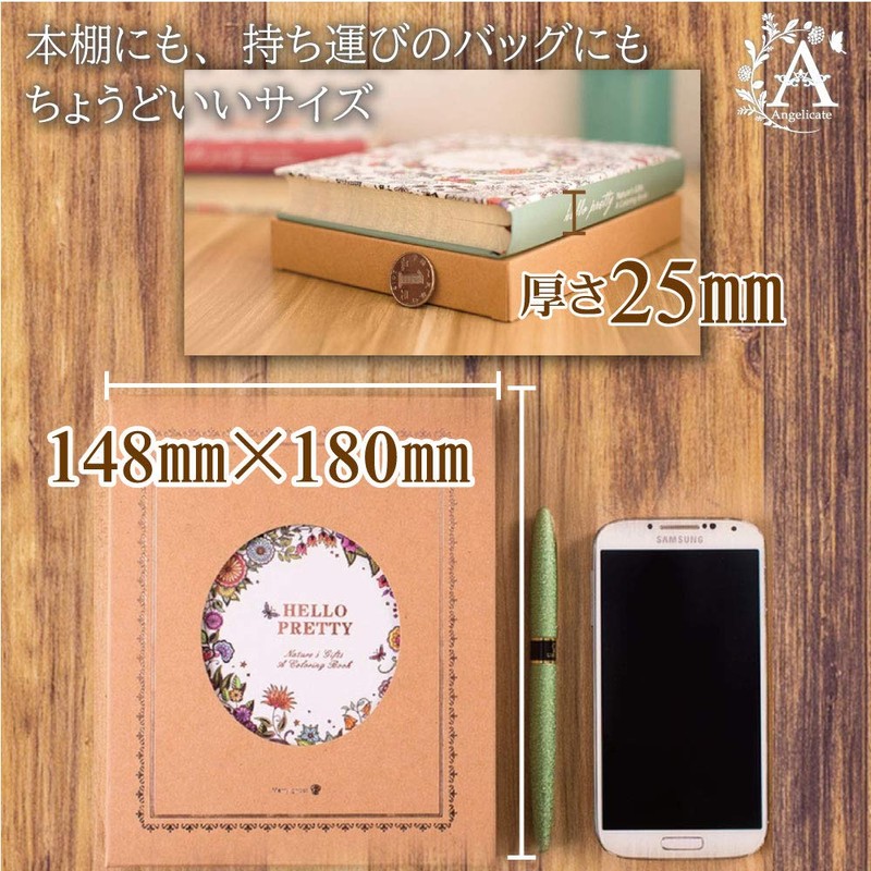 Angelicate Fun Every Day Illustrated Journal with Flower Motif, A5