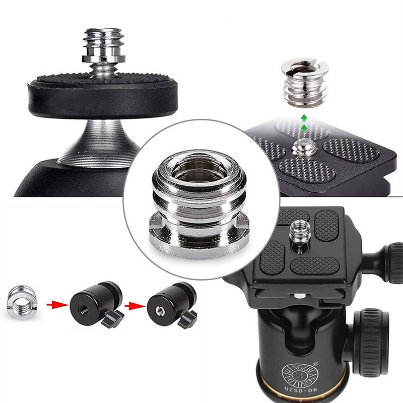 Convert Screw Adapter, 12 Pieces Camera Convert screws, Thread Adapter,