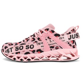 COKAFIL Steel Toe Shoes for Women Work Safety Lace Up Sneakers Puncture Proof for Industry Construction Warehouse Utility Pink