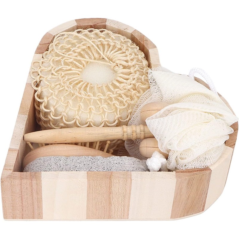 Set de exfoliación corporal y cuidado personal Pongnas con esponja,