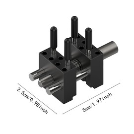 WeiLaiKeQi Mini Vise Clamp with 4 Metal Rods Small Table Bench Vice Adjustable for Jewelry Hobbies