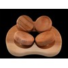 Sauna headrest, ergonomic, wood, sauna pillow, natural Red Cedar