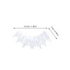 FOMIYES 3 Pairs White Eyelashes Fluffy False Eyelashes 3D Faux