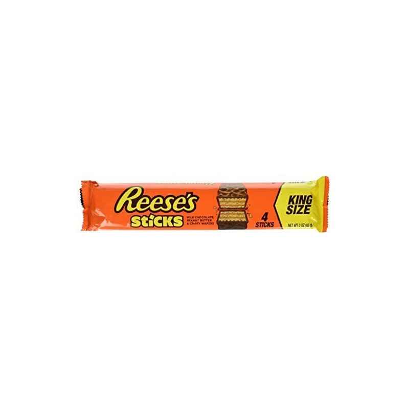 REESE'S Peanut Butter Candy Sticks, King Size (Pack of 24)