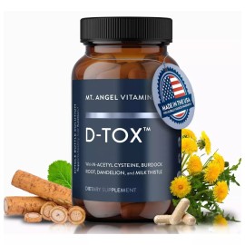 Mt. Angel Vitamins D-Tox - Advanced Liver Cleanse & Detox Repair Supplement, ...