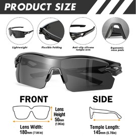 YENPK 6 Pack Safety Glasses, ANSI Z87.1+UV Protective Eyewear, Impact Resistant Anti-Scratch Safety Goggles for Men Women