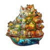 AEEKDOOK Wooden Puzzles for Adults - 100 Pieces Animal Ark