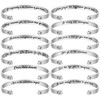 Henoyso 12 Pcs 2024 Graduation Motivational Bracelet Stainless Steel Engraved