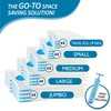 Cozy Essential Vacuum Storage Bags, 80% Compression Vacuum Seal Space