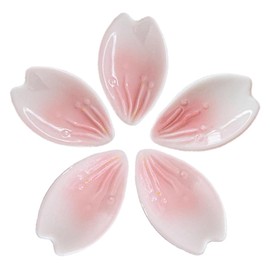 speed mao Sakura Chopsticks Rest, Cherry Blossom, Flower Flower, Ceramic Ladder, Set of 5