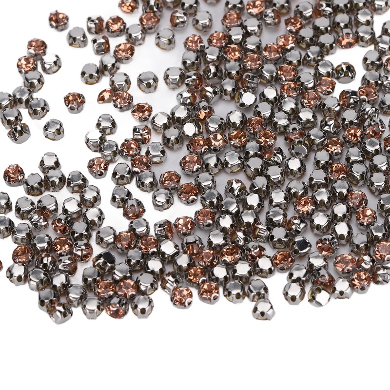 1440pcs Bulk Flatback Steel Back Rhinestones Cute Craft Rhinestones for
