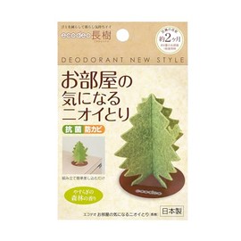 ecodeo エコデオ お部屋の気になるニオイとり 長樹 抗菌 防カビ インテリア 置き型消臭 ツリー型 ゴミ捨て簡単 約2カ月有効 安心に日本製 (10.5×1.1×16cm)