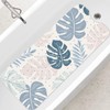 SHUCHING Non-Slip Blue Bath Mat for Safe Showering