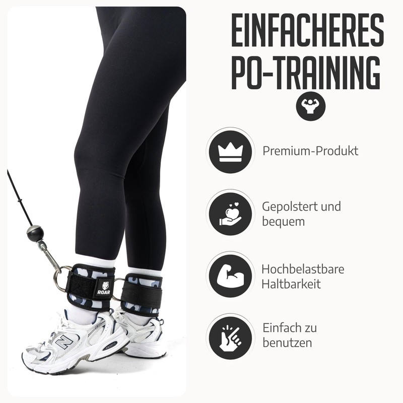 Roar® - Foot Straps Cable Pull, Foot Cuffs Cable Pull,