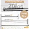 Amazer Spring Tension Shower Curtain Rod, 42-72 Inches Rust-Resistance Shower
