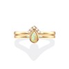 PAVOI 14K Gold Plated Stacking Rings for Women | Classy