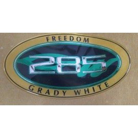 GRADY WHITE 285 FREEDOM HULL NAME DECAL (2-3/4" x 5")  #10-0567    -NEW OEM