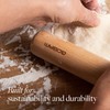 GOBAM Wood Rolling Pin, Medium - Dough Roller for Pasta,